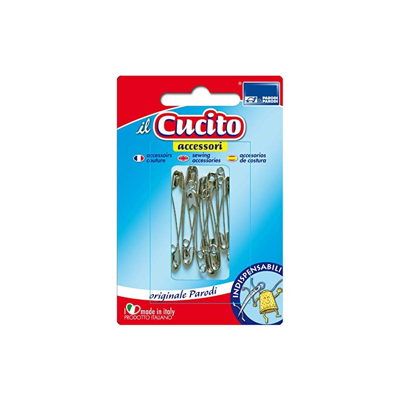 Parodi & Parodi 679 Assorted Safety Pins, Neutral, Standard