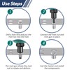 Pack of 20 Rivet Nuts, M6, Leryati Sleeve Nuts, Stainless