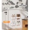 DegMongee Wall Mounted Shoe Rack, Adhesive & Drill Mount Hanging