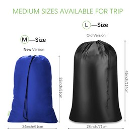 OTraki 24x32 Inch Laundry Bags XL Travel Laundry Bag Machine Washable Dirty Clothes Organizer with Drawstring Closure Heavy Duty Laundry Storage Bags, Drying Do Not Exceed 176℉ Blue