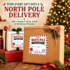 Christmas Gift Stickers, Retro North Pole Airmail Labels