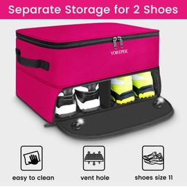 YOREPEK 2 Layer Golf Supplies, Golf Trunk Organizer, Sturdy Golf Trunk Storage Storing All You Golf Gear In One, Golf Gear Locker for Car or Truck, Golf Gifts for Women Golfers, Gifts For Golfer, Pink