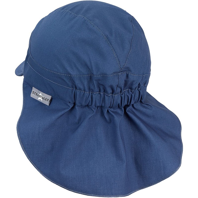 Sterntaler Unisex Children's Peaked Cap with Neck Protection, No Ties,