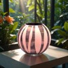 Handpainted Glass Vase for Flowers | Painted Glass Round Bubble