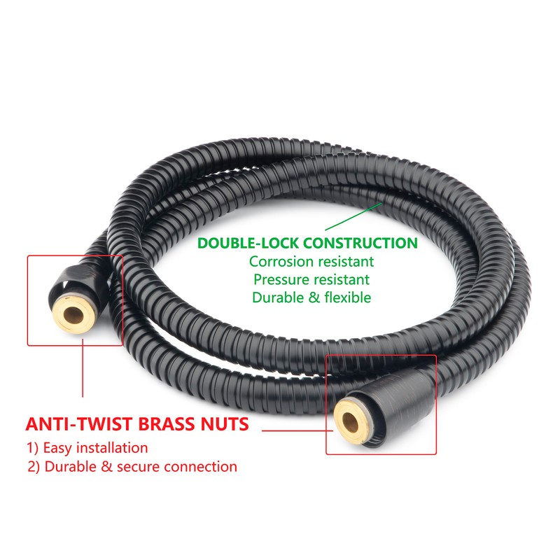 Ana Bath 7" Rain Shower with Handheld Combo with 5-ft