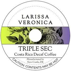 Triple Sec Costa Rica Decaf Coffee (Single Serve K-Cup Pods) (Gourmet, Naturally Flavored, Whole Coffee Beans) (12 pods, ZIN: 574880)