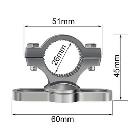 Vehicle Backup Camera Aluminum Alloy 360Degree Rotative Mount Bracket Holder for Truck Exterior Arm Side View Camera Mirrior Camera Rear View Reverse Camera for SUV,RV,Trailer,Motercycle, Bicycle