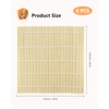 JIALEEY Bamboo Sushi Rolling Mat, 9.5x9.5 Inch, 6 PCS Set