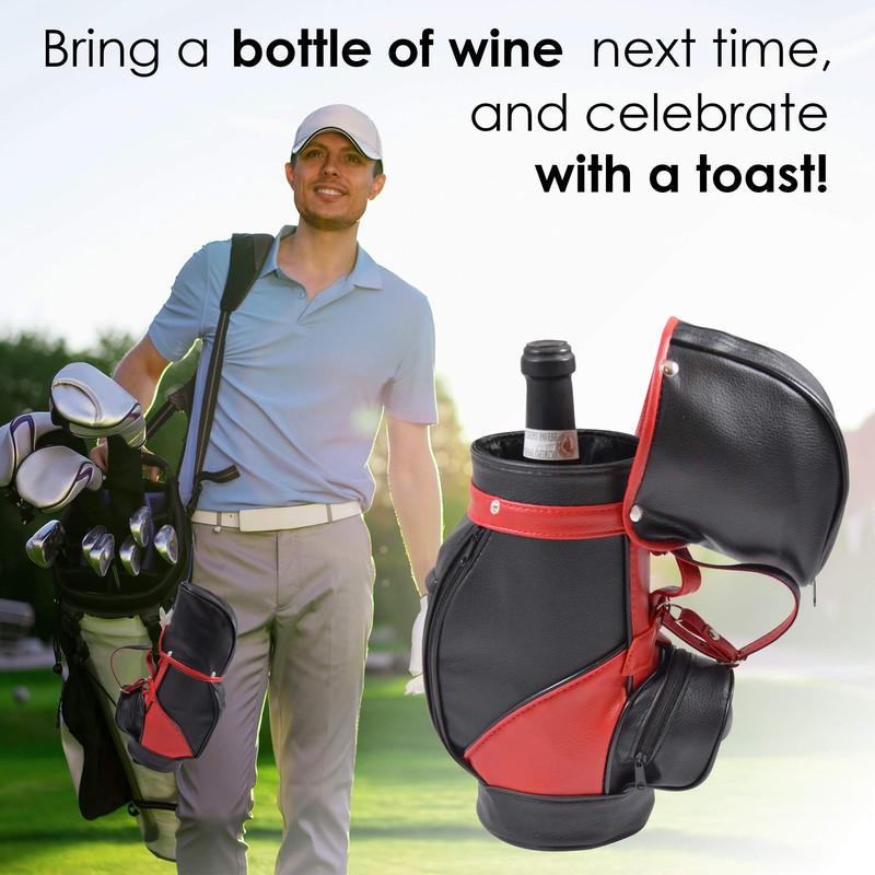 Primeware Caddy Golf Bag | Single Bottle Wine Carrier |