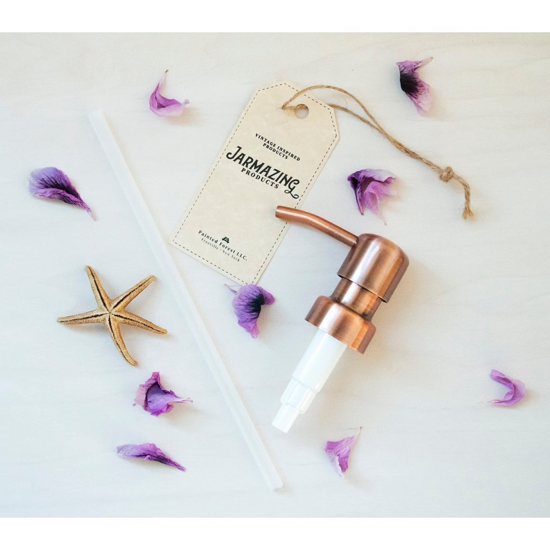 Copper Soap and Lotion Replacement Pump - Bird Head -