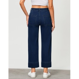 GRAPENT GRAPENT Jeans for Women Baggy Retro High Waisted Jeans Women Nightfall Blue Size Large US 12 to 14