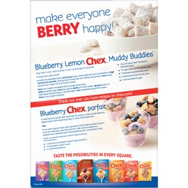 Chex Breakfast Cereal, Blueberry, Gluten Free, 12 oz
