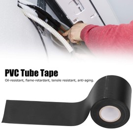 Aqur2020 5pcs Air-Conditioner Pipe Tapes Oil-Resistant Tube Pipe Wrapping Tape Protective Tape Leakage Repair 6cm Width (Black)
