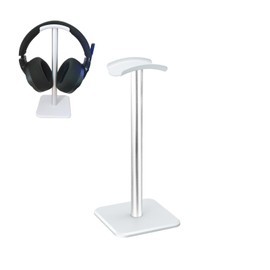 WQNNQW Headphone Stand, Headset Holder, Universal Headset Stand, Headphone Holder, Universal Headphone Holder, Headphones Atänder, for All Gaming Headsets/Desktop Headphones (Silver)