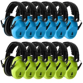 Floriogra 12 Pack Noise Canceling Headphones for Kids, Kids Ear Protection Earmuffs for Autism, Toddler, Children, Noise Cancelling Headphones Sound Proof Earmuffs for Concerts, Air Shows, Fireworks