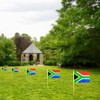 QQSD South Africa Small Flag South African Stick Mini Hand