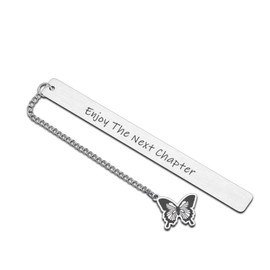Enjoy The Next Chapter Bookmark, Birthday Valentines Day Gifts for Son Daughter, Graduation for Boys Girls 8-12, New Job Gifts for Women Men, Birthday Gifts for Best Friend Sister