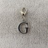 Pemby Studio Initial CAPITAL LETTER G Charm Zipper Pull Keychain