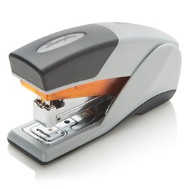 Swingline Stapler, Desktop Stapler, Compact Size, 25 Sheet Capacity, Optima 25 Reduced Effort, Orange/Gray (66412)