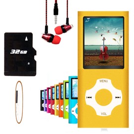 MP3 Player / MP4 Player, Hotechs MP3 Music Player with 32GB Memory SD Card Slim Classic Digital LCD 1.82'' Screen Mini USB Port with FM Radio, Voice Record