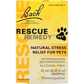 Nelson Bach Flower Remedies Rescue Remedy Stress Relief for Pets, Natural, 10 ML (Pack of 1)