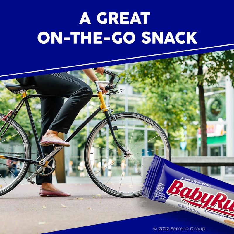 Baby Ruth, Chocolatey, Peanut, Caramel, Nougat, Full Size Individually Wrapped