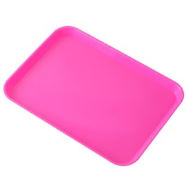 JMU Pink Dental Trays Autoclavable Plastic Instruments Trays Procedure Flat Trays 13.25" X 9.75", Size B
