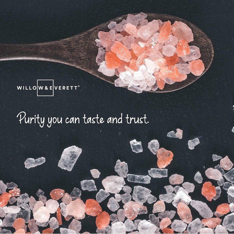 Willow & Everett 10oz 283g Himalayan Pink Rock Salt for