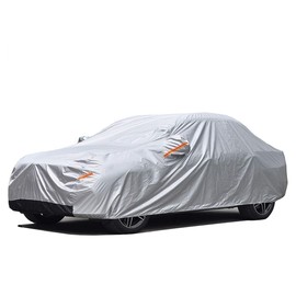 GUNHYI Car Cover for Automobiles Waterproof All Weather, Suitable for Nissan 240sx/Versa, Hyundai Accent, Acura Integra, Kia Spectra, Dodge Viper etc (Length 160-175 Inch)