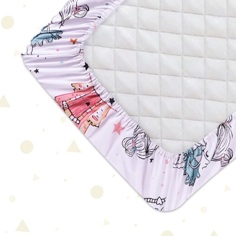 3 Pack Crib Fitted Sheets - 2 Pcs 100% Cotton