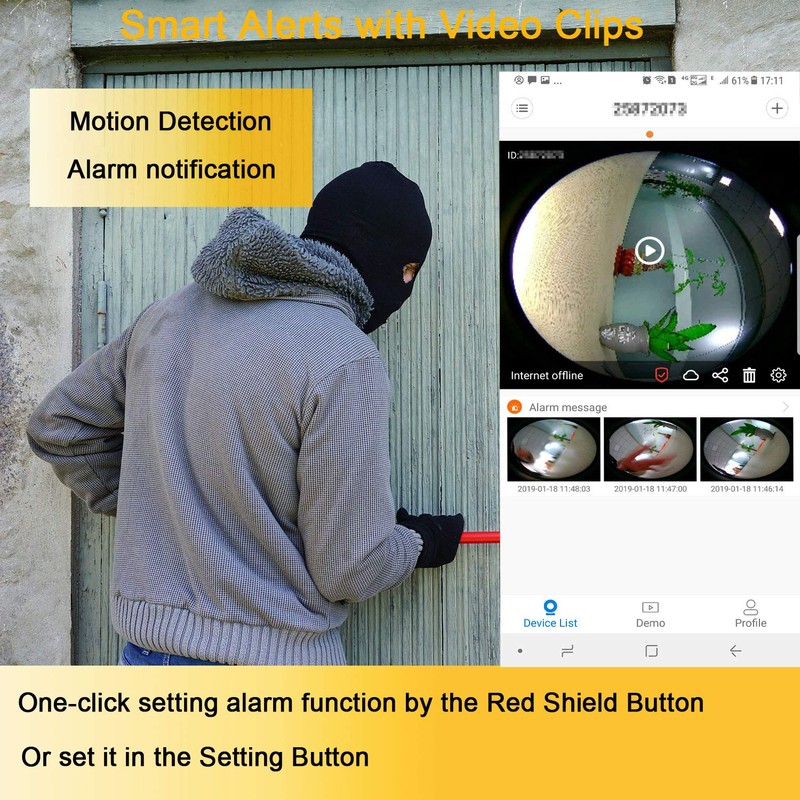 AUTENS Wireless IP Camera Support Two Way Audio Motion Detection