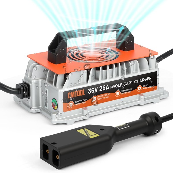 25 Amp 36 Volt Golf Cart Battery Charger for EZGO