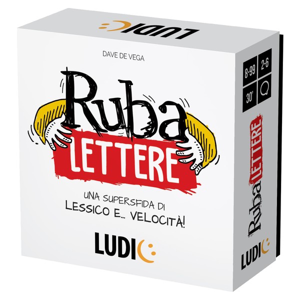 Ludic Rubaletter! IT59858 Family Game for 2-6 Players, Made in