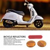 Bicycle Round Reflectors Improved Visibility Universal Fit License Plate Reflector