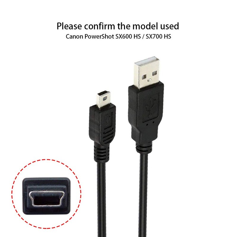 3FT USB PC Computer Data Transfer Cable Cord for Canon