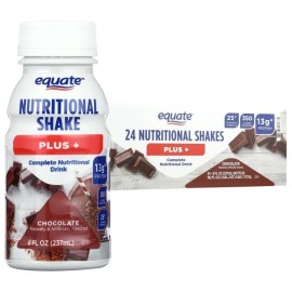 Nutritional Shake Protein Chocolate Gluten Free 13g Protein 350 Cal 24 Count New