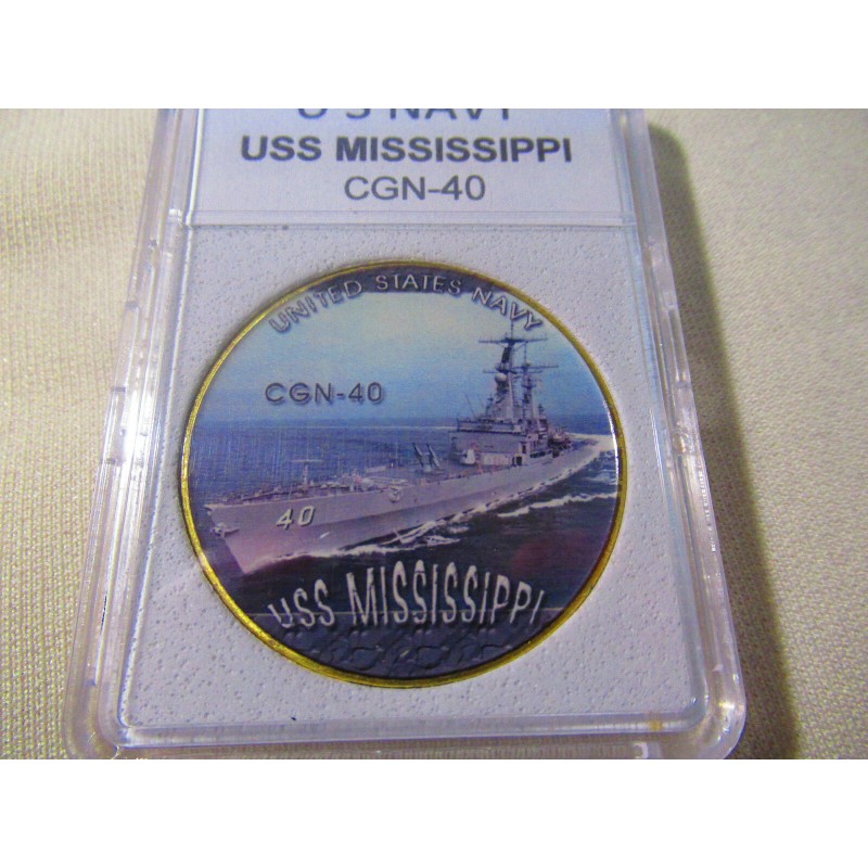 US NAVY - USS MISSISSIPPI (CGN-40) Challenge Coin