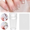 NICENEEDED Nail Art Stamp with Scrapes, Transparent Soft Clear Stamp