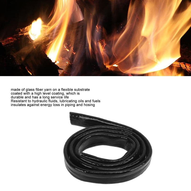 Oil Fuel Line Fire Sleeve Silicone Automotive Hose Lines Heat