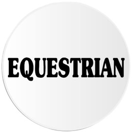 Equestrian - 10 Pack Circle Stickers 3 Inch - Horseback Riding Rider