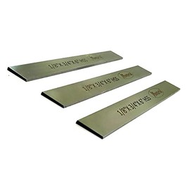 Set of 3 HSS Blades 1/8"x 3/4" (Wide) x 6" (Long) for Lathe Parting Cut off & Tool Holders-Hard & Ground