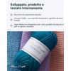 Utopia Crafts 100% lana vergine 50 g (crema bianco)