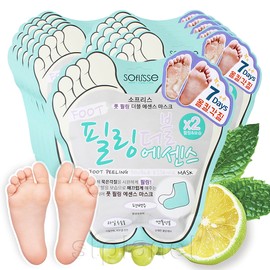 Sopris Foot Peeling Double Essence Mask 10 Sheets Dead Skin Removal Pack / 소프리스 풋필링 더블에센스 마스크 10매 발각질 제거팩