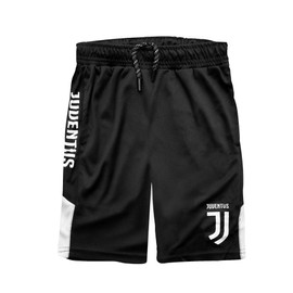 Italian Serie A Juventus Boys Soccer Shorts, Black, X Large