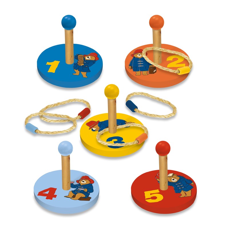 Children's Wooden Ring Toss Set - Paddington Design - Fun