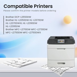 GREENBOX TN760 TN730 Toner Cartridges Black High Yield Replacement for Brother TN-760 TN-730 Toner for MFC-L2710DW HL-L2350DW HL-L2370DW HL-L2395DW MFC-L2750DW DCP-L2550DW HL-L2390DW Printer, 4 Pack