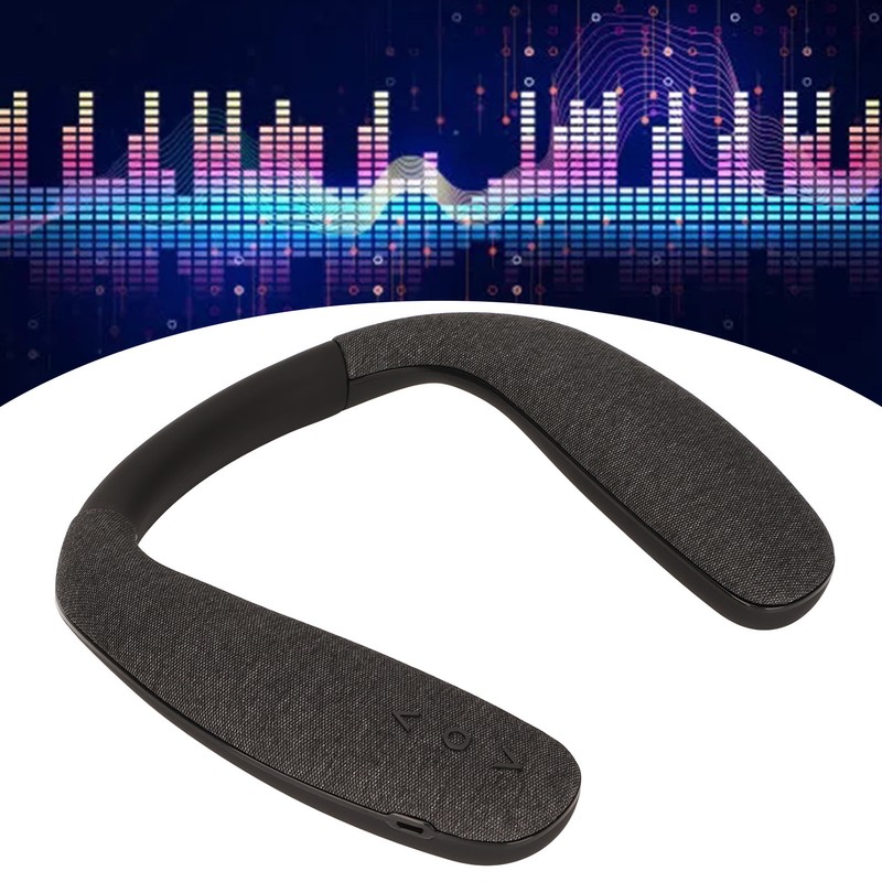 Bluetooth Neckband Speaker Stereo Noise Cancelling Hands Free Wireless Wearable
