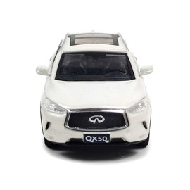 Paudi Model 1/64 Infiniti QX50 2018 Model Car, Mini Car, Collection, White, Finished Product