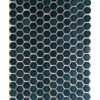 district II Dark Teal Green Hexagon Porcelain Mosaic Tile For