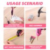 DIFFLIFE Pink Tool Set for Women, 126-Piece Lady's Power Screwdriver